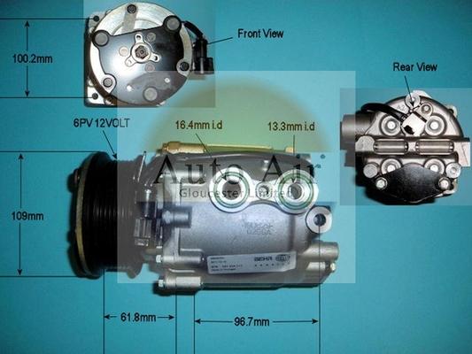 Auto Air Gloucester 14-9662 - Compresseur, climatisation cwaw.fr