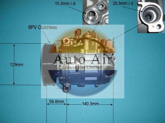 Auto Air Gloucester 14-9689 - Compresseur, climatisation cwaw.fr