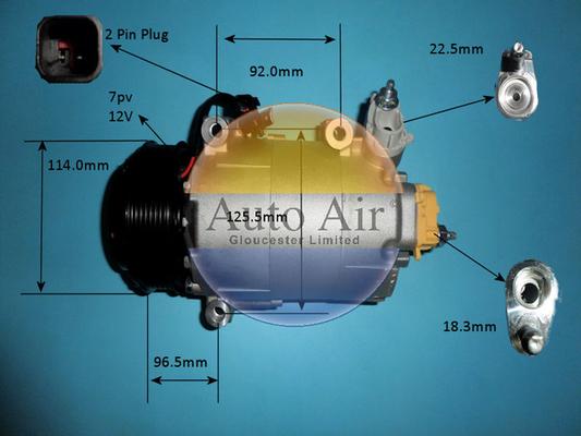 Auto Air Gloucester 14-9680P - Compresseur, climatisation cwaw.fr