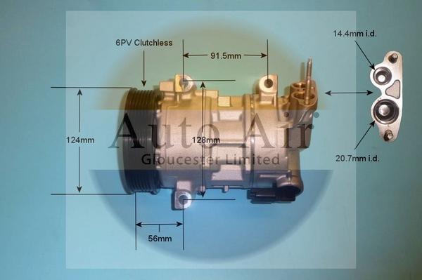 Auto Air Gloucester 14-9638P - Compresseur, climatisation cwaw.fr