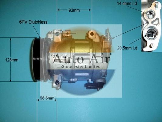 Auto Air Gloucester 14-9638 - Compresseur, climatisation cwaw.fr