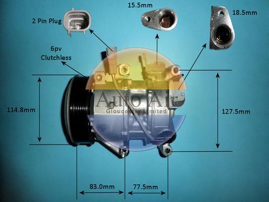 Auto Air Gloucester 14-9671 - Compresseur, climatisation cwaw.fr