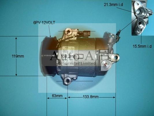 Auto Air Gloucester 14-9154 - Compresseur, climatisation cwaw.fr