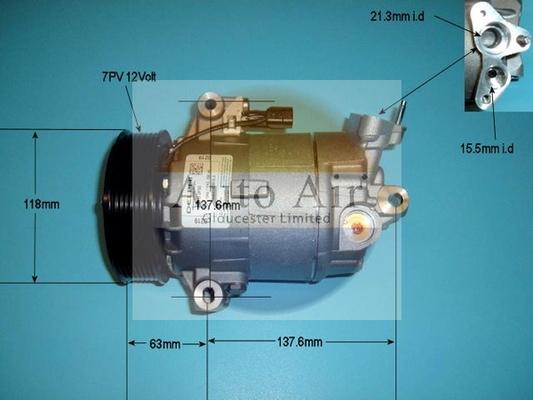 Auto Air Gloucester 14-9155 - Compresseur, climatisation cwaw.fr