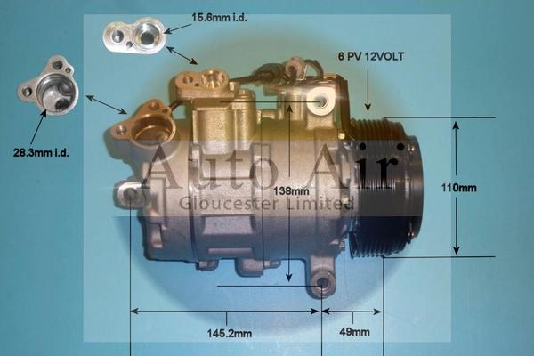 Auto Air Gloucester 14-9150P - Compresseur, climatisation cwaw.fr