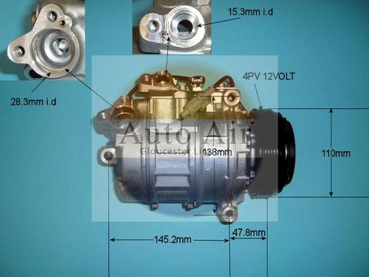 Auto Air Gloucester 14-9152 - Compresseur, climatisation cwaw.fr