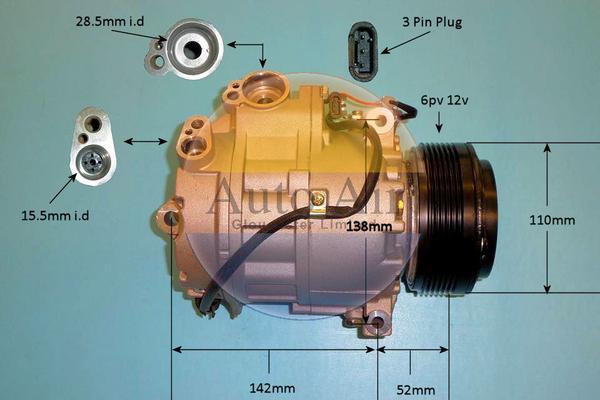 Auto Air Gloucester 14-9792P - Compresseur, climatisation cwaw.fr