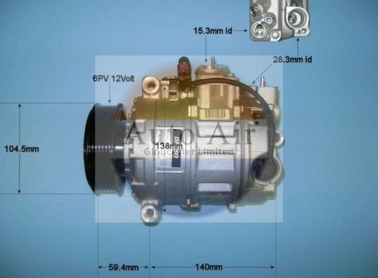 Auto Air Gloucester 14-9741 - Compresseur, climatisation cwaw.fr