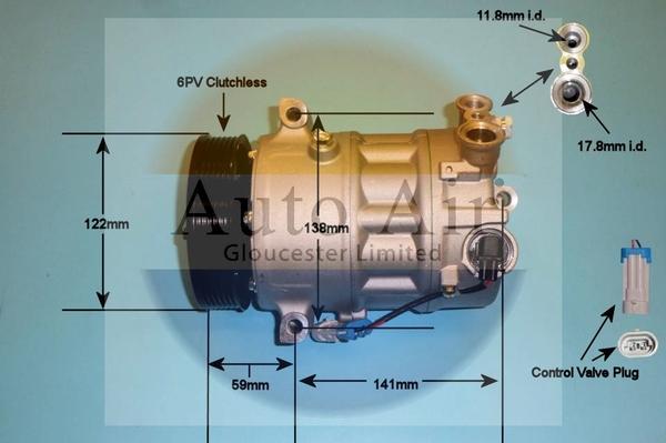 Auto Air Gloucester 14-9742p - Compresseur, climatisation cwaw.fr