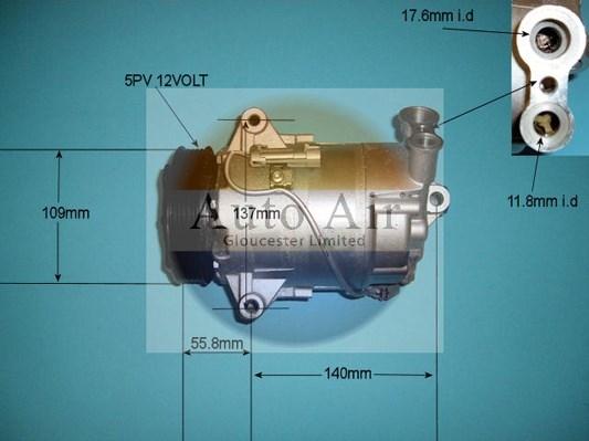 Auto Air Gloucester 14-9707P - Compresseur, climatisation cwaw.fr