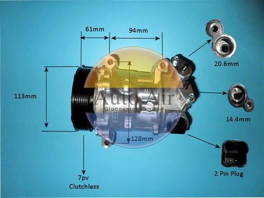 Auto Air Gloucester 14-9784P - Compresseur, climatisation cwaw.fr