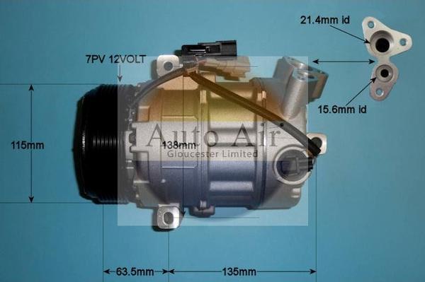 Auto Air Gloucester 14-9734P - Compresseur, climatisation cwaw.fr