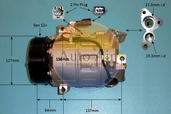 Auto Air Gloucester 14-9732P - Compresseur, climatisation cwaw.fr