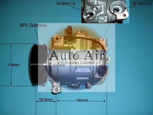 Auto Air Gloucester 14-9729 - Compresseur, climatisation cwaw.fr