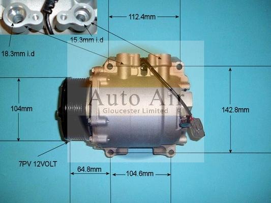 Auto Air Gloucester 14-9724P - Compresseur, climatisation cwaw.fr