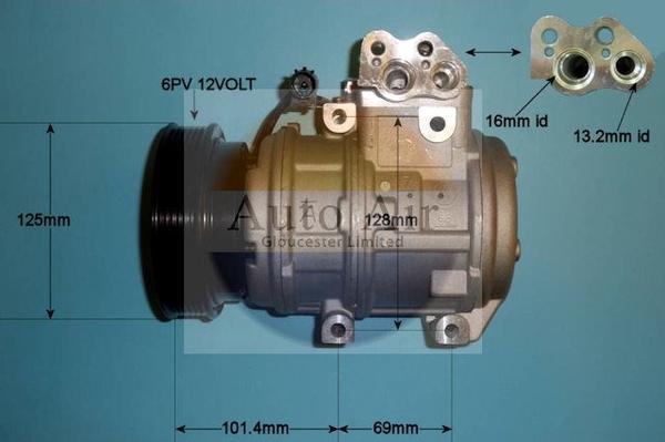 Auto Air Gloucester 14-9726P - Compresseur, climatisation cwaw.fr