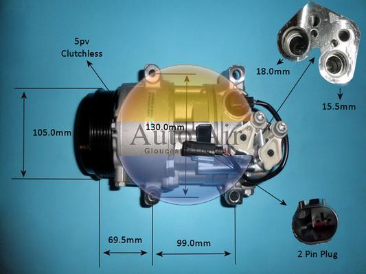 Auto Air Gloucester 14-9728P - Compresseur, climatisation cwaw.fr