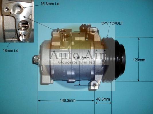 Auto Air Gloucester 14-9723 - Compresseur, climatisation cwaw.fr