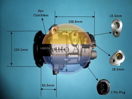 Auto Air Gloucester 14-9770P - Compresseur, climatisation cwaw.fr