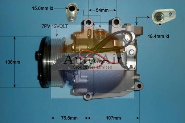 Auto Air Gloucester 14-4992P - Compresseur, climatisation cwaw.fr