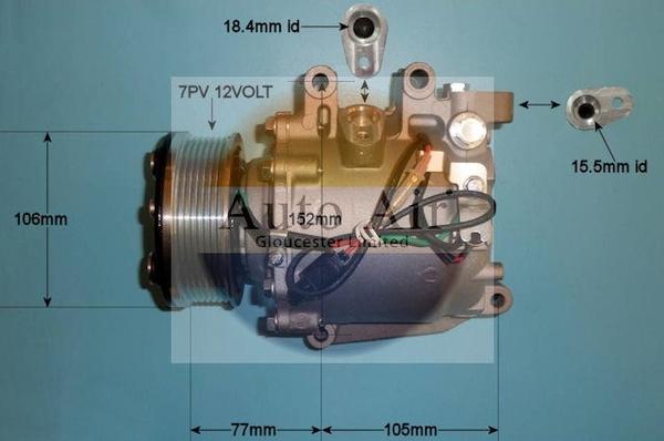 Auto Air Gloucester 14-4903P - Compresseur, climatisation cwaw.fr