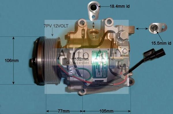 Auto Air Gloucester 14-4903 - Compresseur, climatisation cwaw.fr