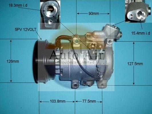 Auto Air Gloucester 14-4807 - Compresseur, climatisation cwaw.fr