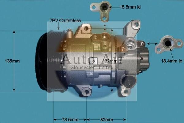 Auto Air Gloucester 14-4326P - Compresseur, climatisation cwaw.fr