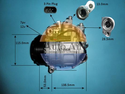 Auto Air Gloucester 14-5974p - Compresseur, climatisation cwaw.fr