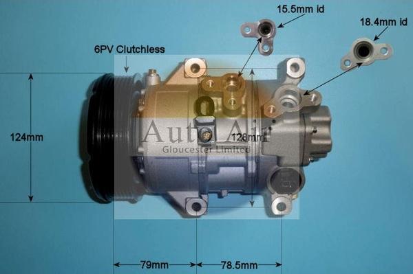 Auto Air Gloucester 14-5343P - Compresseur, climatisation cwaw.fr