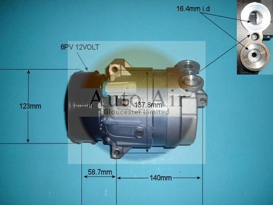 Auto Air Gloucester 14-5302 - Compresseur, climatisation cwaw.fr