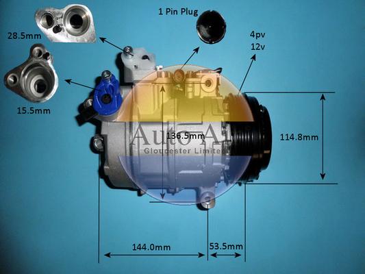 Auto Air Gloucester 14-6468P - Compresseur, climatisation cwaw.fr