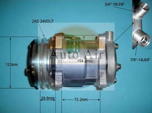 Auto Air Gloucester 14-6627 - Compresseur, climatisation cwaw.fr