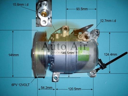 Auto Air Gloucester 14-6072 - Compresseur, climatisation cwaw.fr