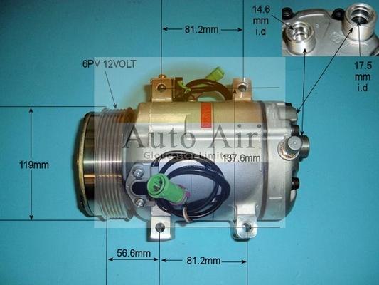 Auto Air Gloucester 14-6249 - Compresseur, climatisation cwaw.fr