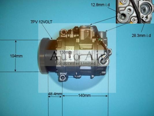 Auto Air Gloucester 14-6204R - Compresseur, climatisation cwaw.fr