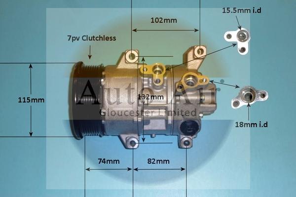 Auto Air Gloucester 14-6208P - Compresseur, climatisation cwaw.fr