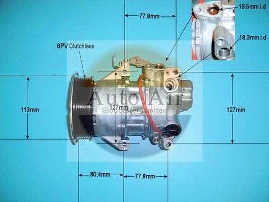 Auto Air Gloucester 14-6207 - Compresseur, climatisation cwaw.fr