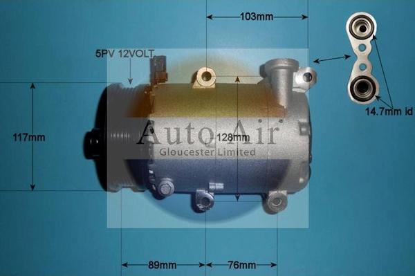 Auto Air Gloucester 14-0099P - Compresseur, climatisation cwaw.fr