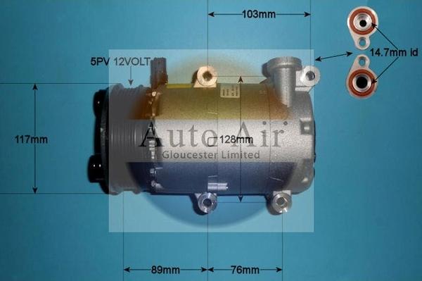 Auto Air Gloucester 14-0099 - Compresseur, climatisation cwaw.fr