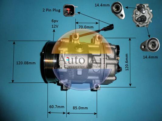 Auto Air Gloucester 14-0094p - Compresseur, climatisation cwaw.fr