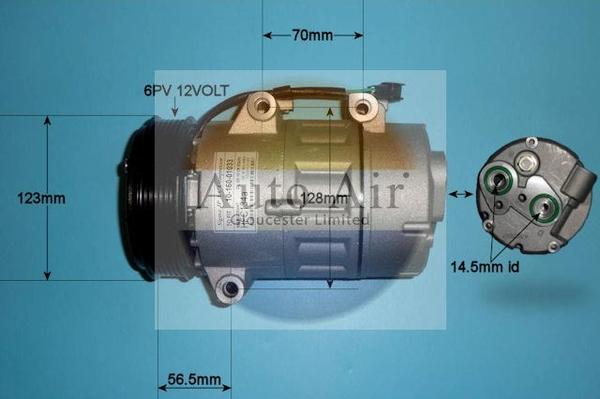 Auto Air Gloucester 14-0097P - Compresseur, climatisation cwaw.fr