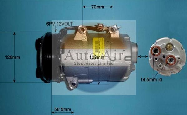 Auto Air Gloucester 14-0097 - Compresseur, climatisation cwaw.fr