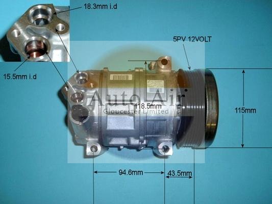 Auto Air Gloucester 14-7488 - Compresseur, climatisation cwaw.fr