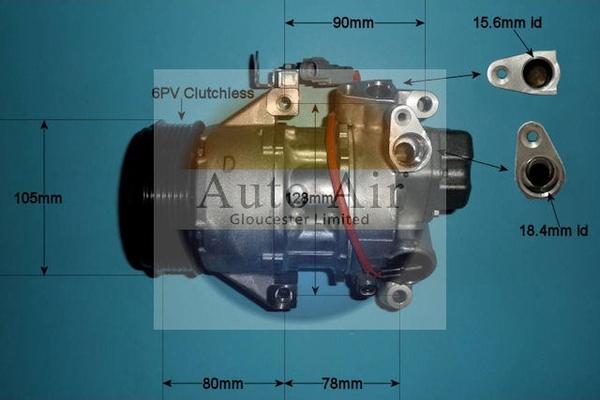 Auto Air Gloucester 14-0046 - Compresseur, climatisation cwaw.fr