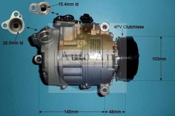 Auto Air Gloucester 14-0041P - Compresseur, climatisation cwaw.fr