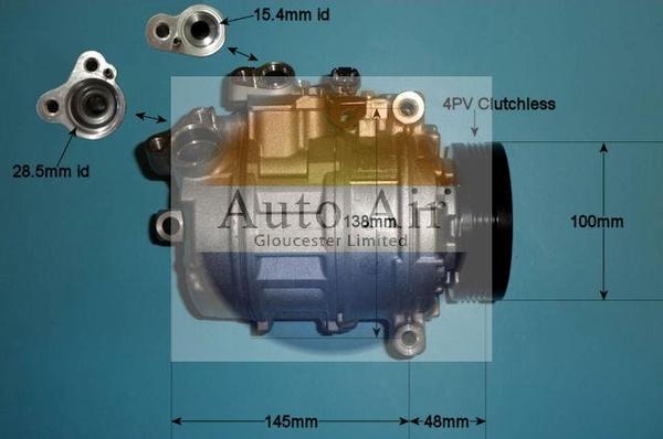 Auto Air Gloucester 14-0041 - Compresseur, climatisation cwaw.fr