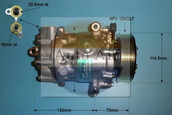 Auto Air Gloucester 14-0057 - Compresseur, climatisation cwaw.fr