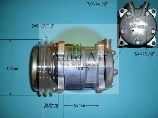 Auto Air Gloucester 14-0010 - Compresseur, climatisation cwaw.fr