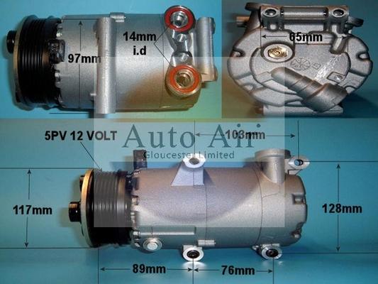 Auto Air Gloucester 14-0082 - Compresseur, climatisation cwaw.fr